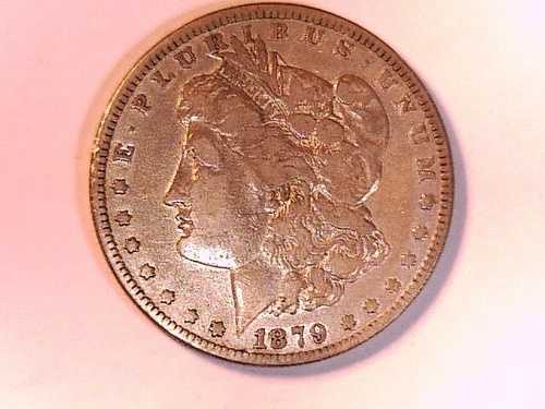 米国 1879年 モーガン銀貨 非常に良好な状態 +