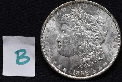 1888-O モルガン 90% 銀貨 B