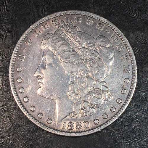 1880年モルガン銀貨 - 高品質スキャン #P253