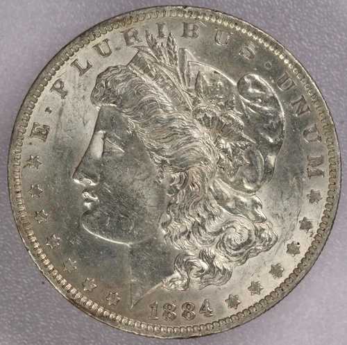 1884-O 1ドルモルガン銀貨-AU/UNC 39,325円