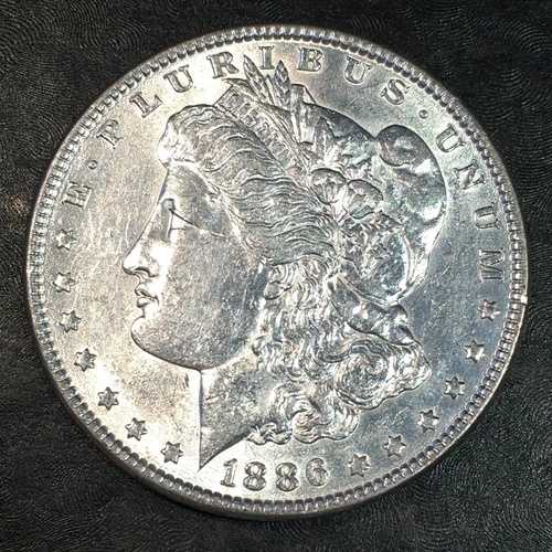 1886年モルガン銀貨 - クリーニング済み - 高品質スキャン #Q582