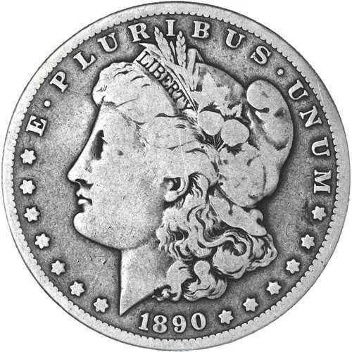 1890年 O モルガン銀貨 非常に良好なVG 写真参照 G153