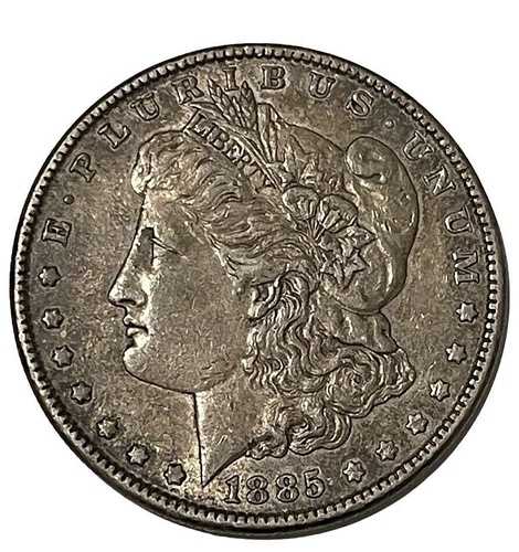 1885年 モルガン銀貨 90% 米国銀貨 KM# 110 ロット A11-79 トーン