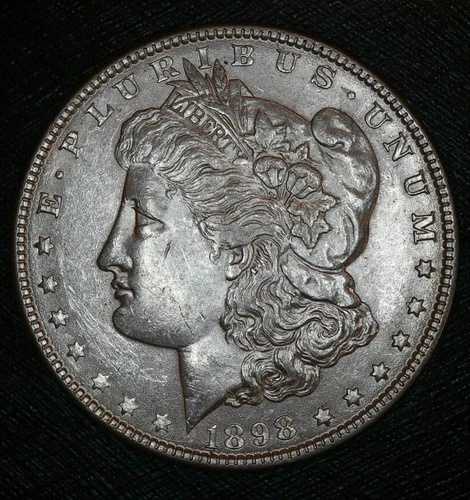 1898-P モルガン シルバー ダラー BU。ベンLC1