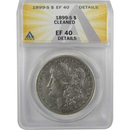 1899 S モルガン・ダラー EF 40 詳細 ANACS シルバー 1 ドルコイン SKU:I19077