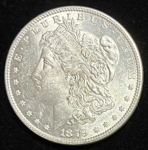 1879 年モルガン銀貨、ブリリアントアンサーキュレート、ブラストホワイト！ 39,325円