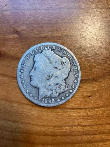 1892-O モーガン銀貨、状態 G。 39,325円