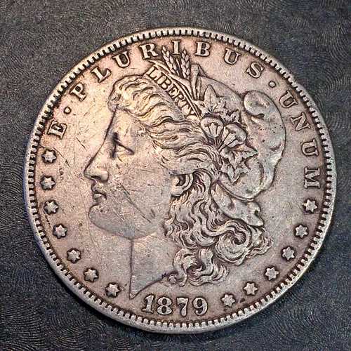 1879年モルガン銀貨 - 高品質スキャン #P436