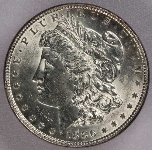 1886年 モルガン銀貨 $1-AU/UNC