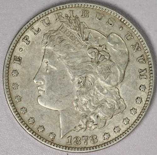 1878年 1ドル モルガン銀貨 - 7TF R78