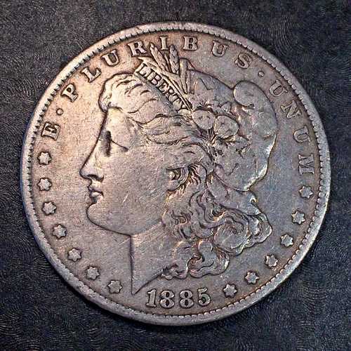 1885年モルガン銀貨 - 高品質スキャン #P421