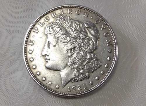 1921年 モルガン銀貨 約未使用 ブリリアントシルバー90% 104年