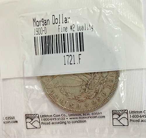 1900-O モルガン銀貨 ファインリトルトンコイン