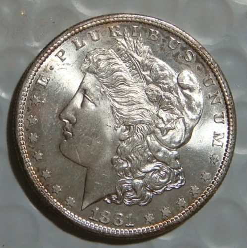 1881 S - モルガン銀貨 UNC