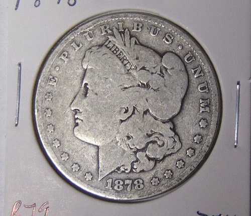 1878-P モルガン銀貨 ローボール AG フィラデルフィア造幣局 1879年裏面 (9224) 40,040円