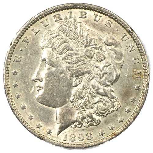 1898-P フィラデルフィア 1ドル モルガン銀貨 AU+ クリーニング済み 詳細 40,040円
