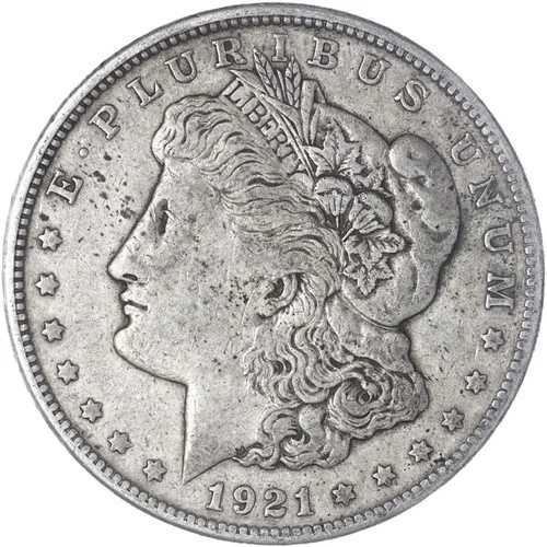 1921年 S モーガン銀貨 非常に良好な状態 VF 写真参照 A979