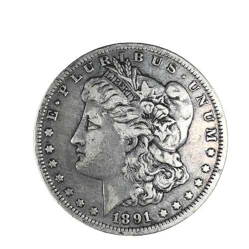 1891 O モルガン ダラー VF- 非常に良好な 90% 銀 1 ドル米国コイン # 2430