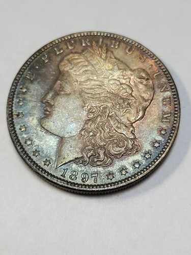 1897年 BU モルガン銀貨 トーン