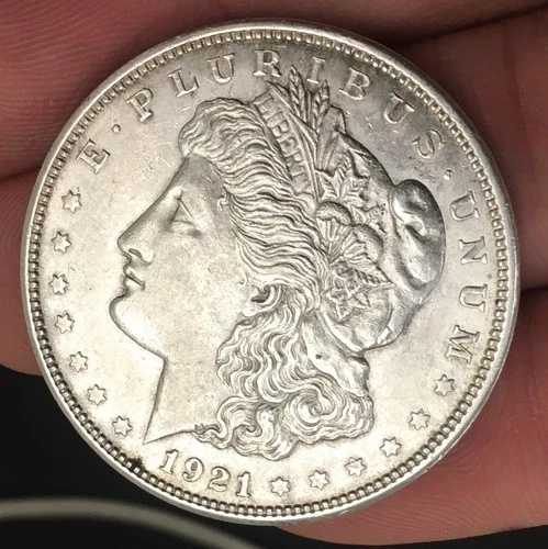 1921年 Dモルガン銀貨 1ドル 非常に精巧なディテール