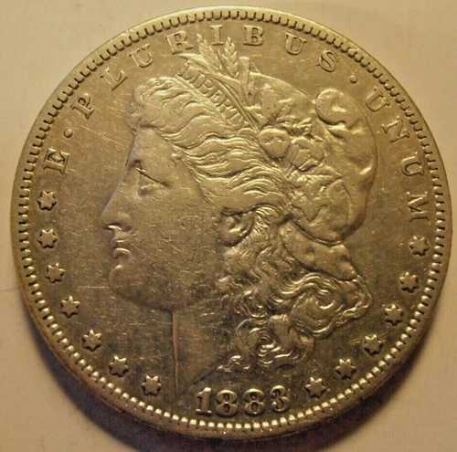 1883年 S モーガン銀貨、少量発行（83SAC3）送料無料
