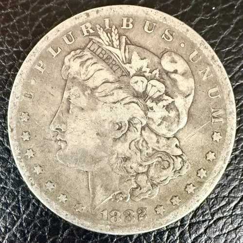 1882-S モルガン・ダラー 90% 銀貨 米国流通 サンフランシスコ造幣局