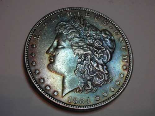 1884年 モルガン・ダラー トーンカラー
