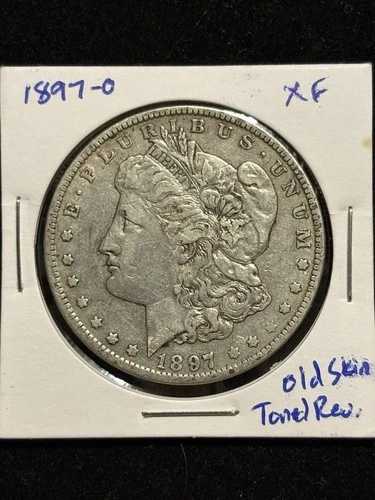 1897-O モルガン銀貨 XF「オールド・ノーリンズ・ミント」オールドスキン、リバーストーニング
