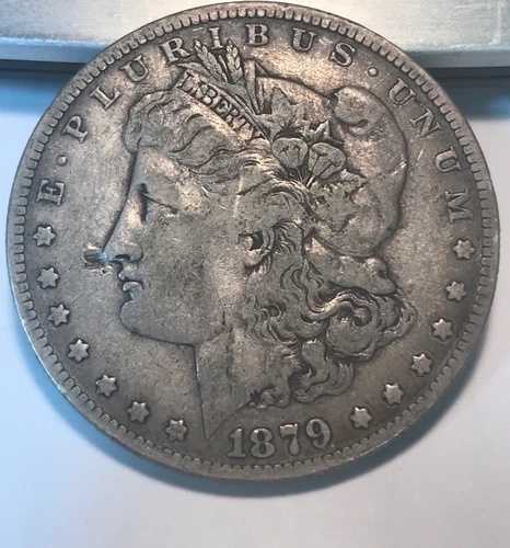1879年頃の1878年製裏面、モルガン・ダラー、美品