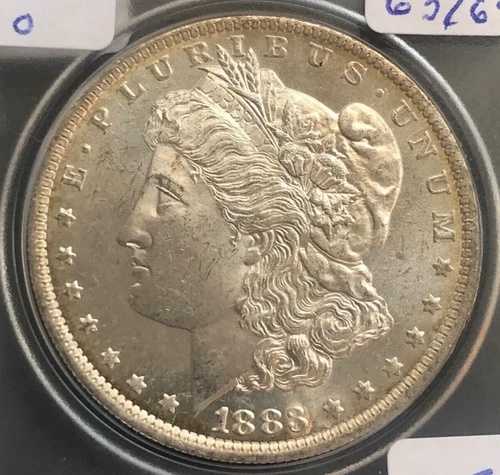 1883-o モルガン銀貨、チョイスブリリアント未流通。!