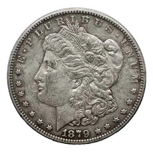 1879 S オープン 9 モルガン ダラー XF/AU 90% シルバー 1 ドル US コイン #1379
