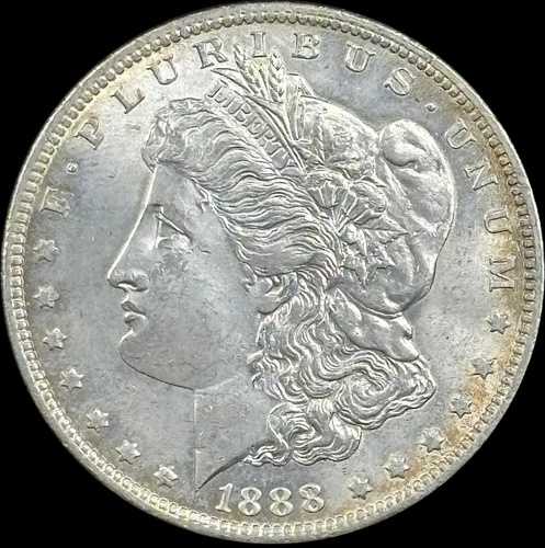 1888-O 1ドルモルガン・ダラー - 未加工UNC - 写真をご覧ください