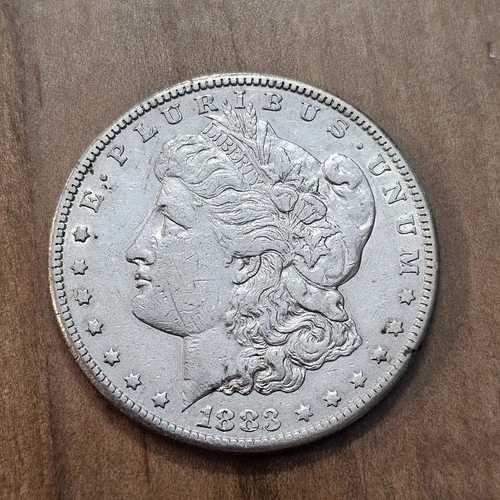 1883-S 1ドル モルガン銀貨、90%銀、米国コイン、日付良好 40,040円