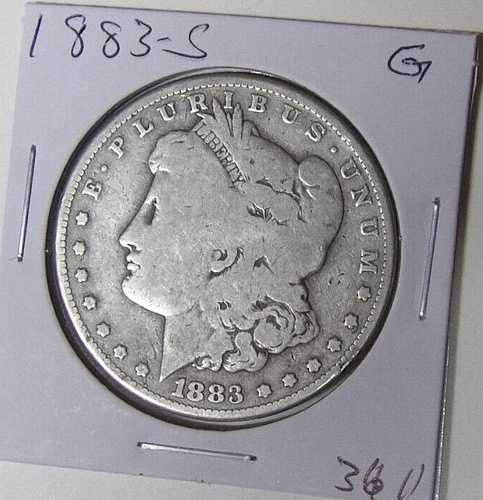 1883-S モルガン銀貨 グッドローボール サンフランシスコ造幣局 (32725.1)