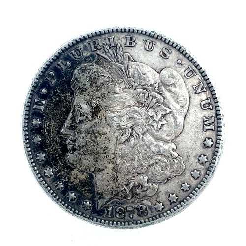 1878年 7TF 裏面 78 モルガンドル 90% 銀 1 ドル米国コイン # 2232