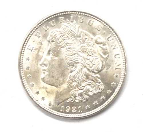 1921年 モルガン銀貨 1ドル 米国貨幣 フィラデルフィア VAM 3H2 ガウジ AU