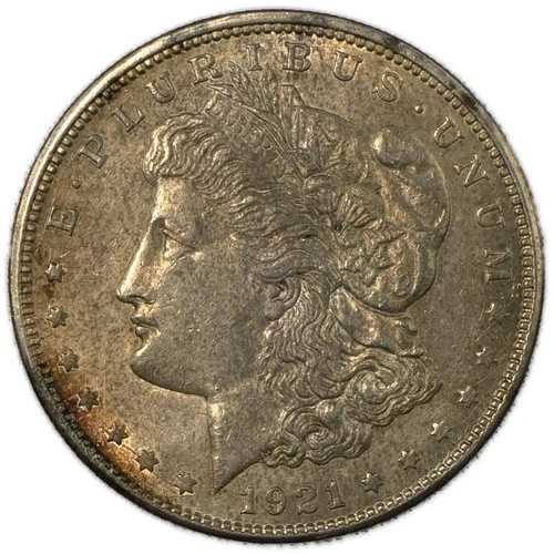 1921年 D モーガン シルバー ダラー 1ドル ほぼ未使用 AU+