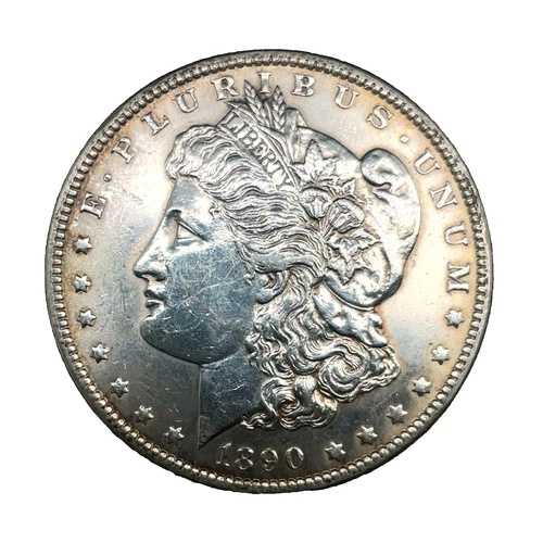 1890年 P モルガン ダラー XF/AU 90% 銀 1 ドル US コイン コレクターズアイテム #1393