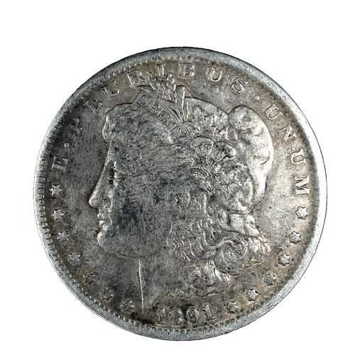 1891 O モルガン ダラー VF- 非常に良好な 90% 銀 1 ドル 米国コイン # 2432