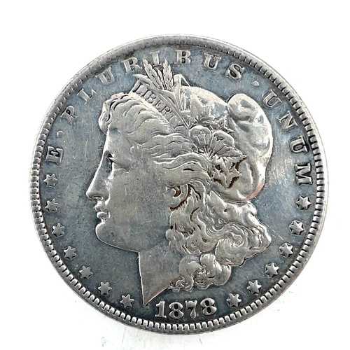 1878年 7TF Rev Of 79 モルガン・ダラー VF 非常に良好な90%銀貨 1ドル USコイン # 2230