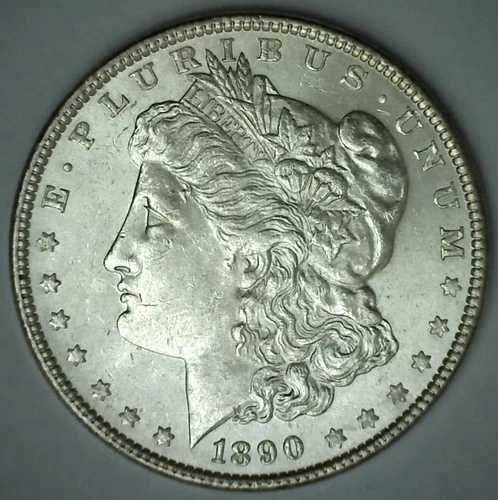 1890年 モルガン BU 銀貨 1ドル アメリカ貨幣 フィラデルフィア 1ドル 未使用 40,040円