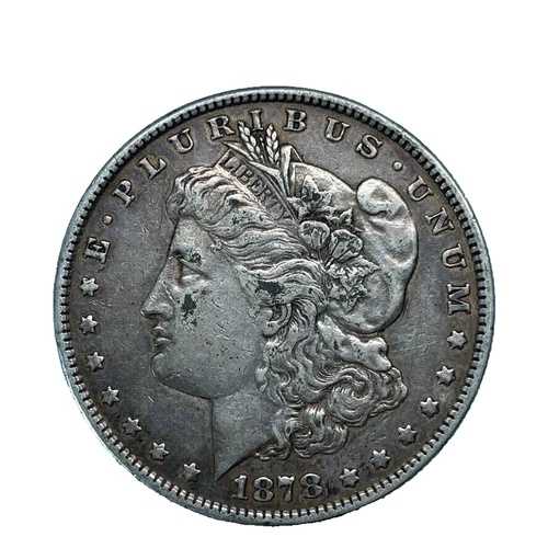 1878年 7TF Rev Of 79 モルガン・ダラー XF - 極めて良好な90%銀貨 1ドル米国コイン # 1724
