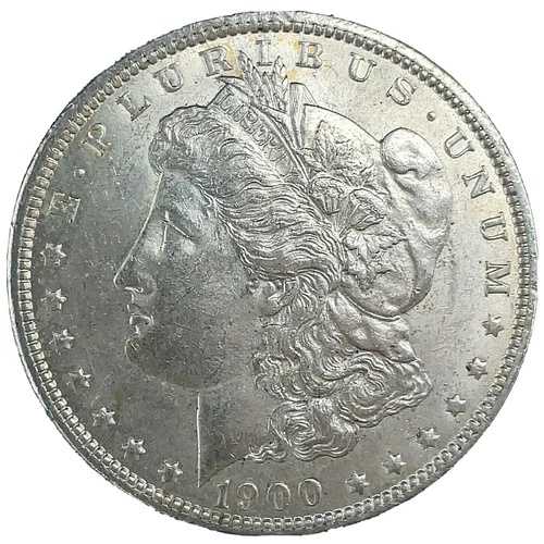 1900年 モルガン・ダラー BUチョイス 未流通 ミントステート 90%シルバー 1ドル USコイン #532