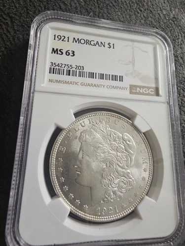 1921年 モルガン・ダラー NGC MS 63