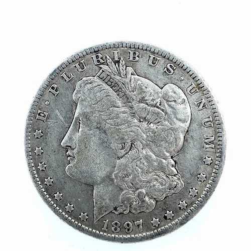 1897 O モルガン ダラー VF- 非常に良好な 90% 銀貨 1 ドル US コイン # 2181