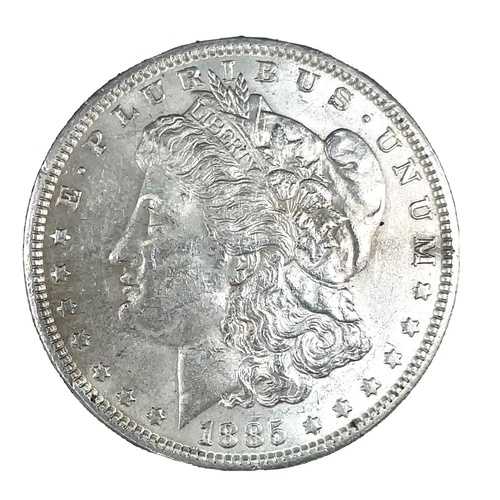 1885年 モルガン・ダラー UNC。90%銀 1ドル米国コイン コレクターズアイテム #1113