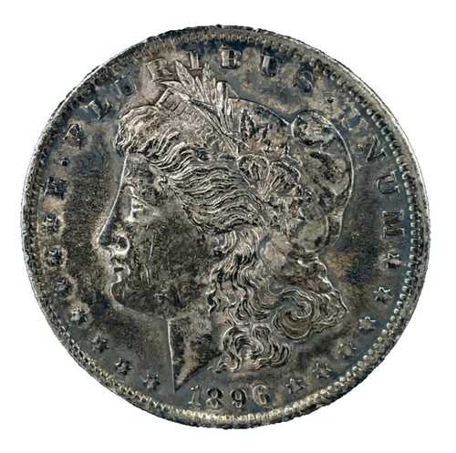 1896年 モルガン・ダラー 未使用 トーン加工 90%銀貨 1ドル 米国コイン #927