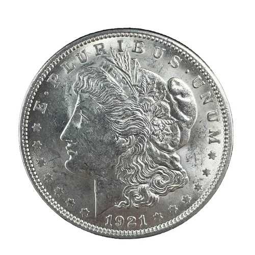 1921年 モルガン・ダラー BU 未流通 90%銀貨 1ドル 米国コイン #348