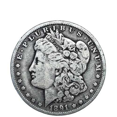 1891 O モルガン ダラー VF- 非常に良好な 90% 銀貨 1 ドル US コイン # 2299