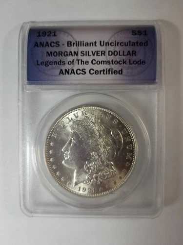 ANACS認証 BU 1921年モルガン銀貨 ～ コムストック鉱脈の伝説